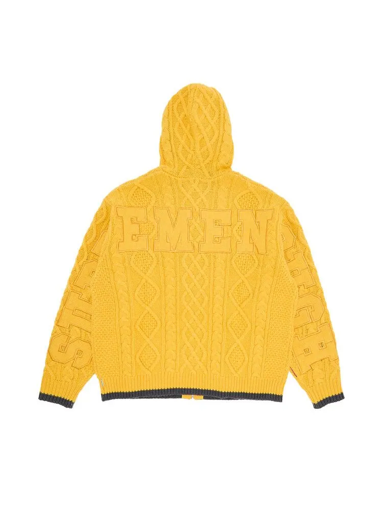 Свитер Supreme x Goodenough Zip Up Hooded Sweater — изображение 2 из 3, желтый