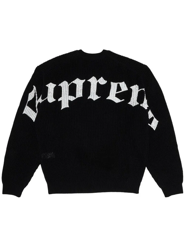 Свитер Supreme Old English Printed Sweater — изображение 1 из 3, черный