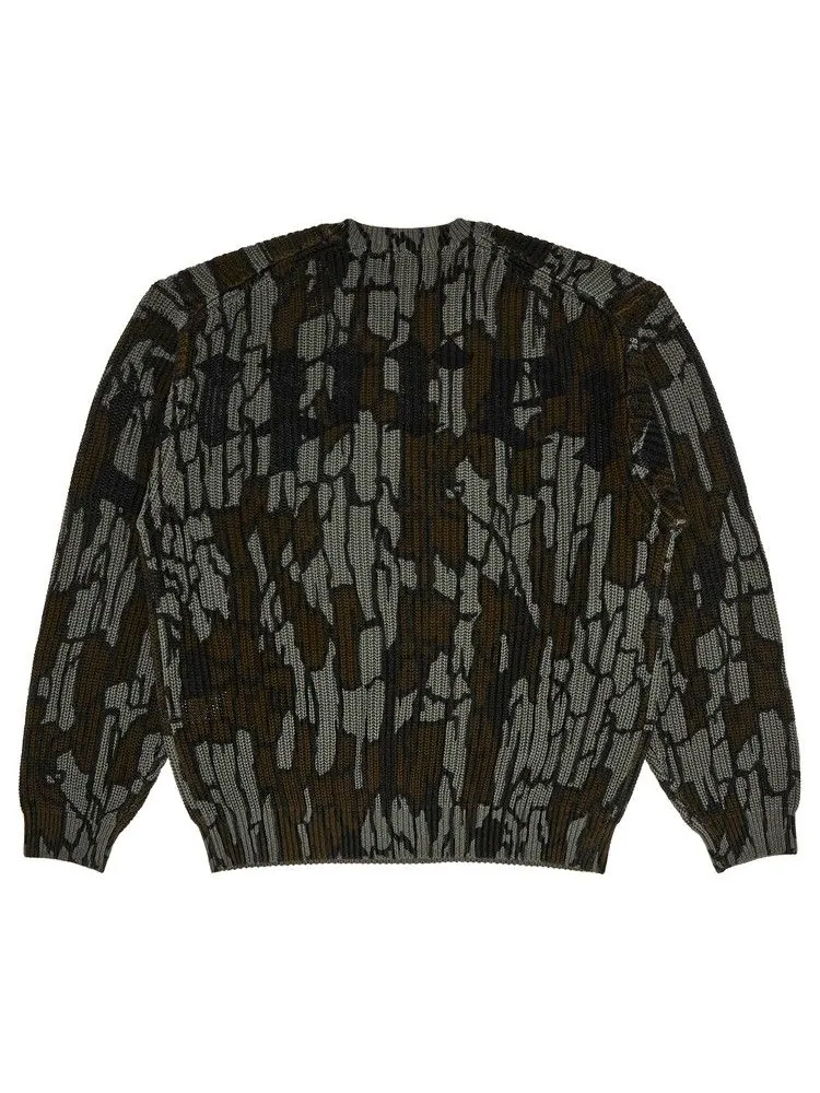 Свитер Supreme Old English Printed Sweater 'Mossy Oak Trebark Camo' — изображение 1 из 3, коричневый
