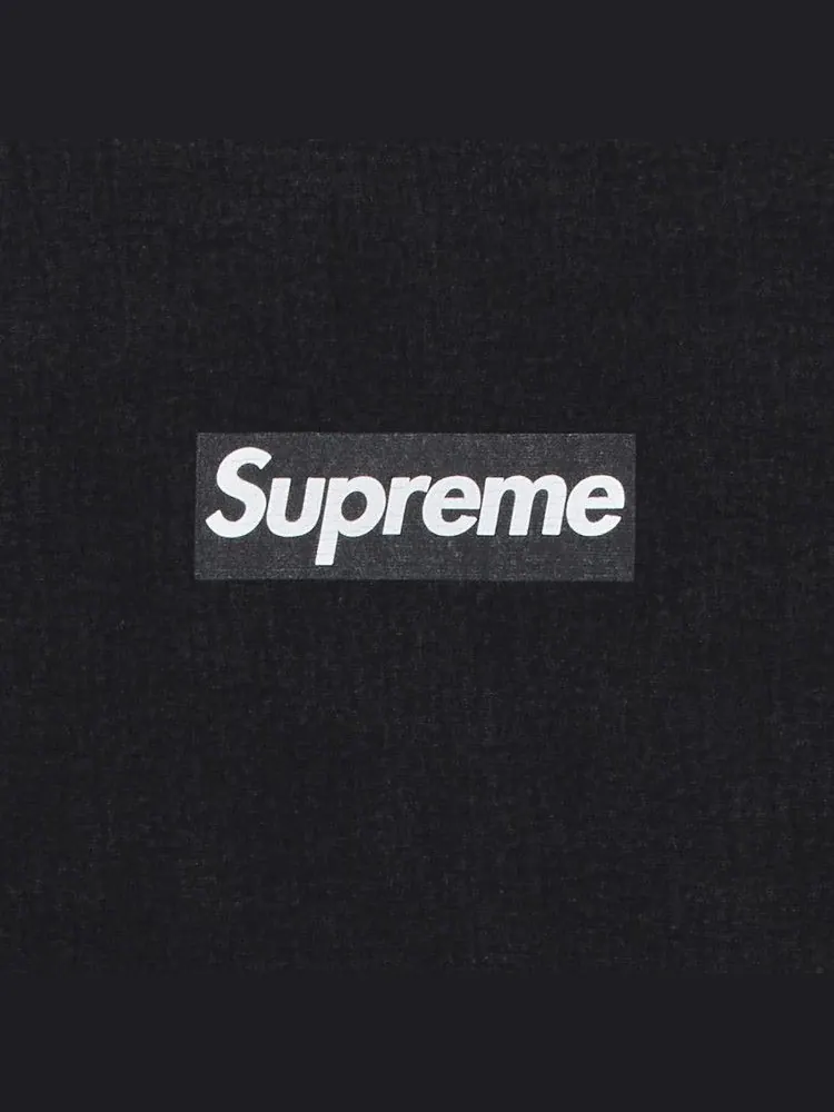 Свитер Supreme Washed Box Logo Crewneck — изображение 2 из 2, черный