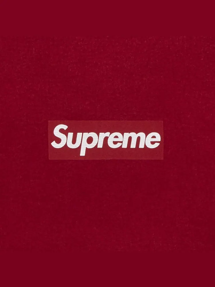 Свитер Supreme Washed Box Logo Crewneck — изображение 2 из 2, красный