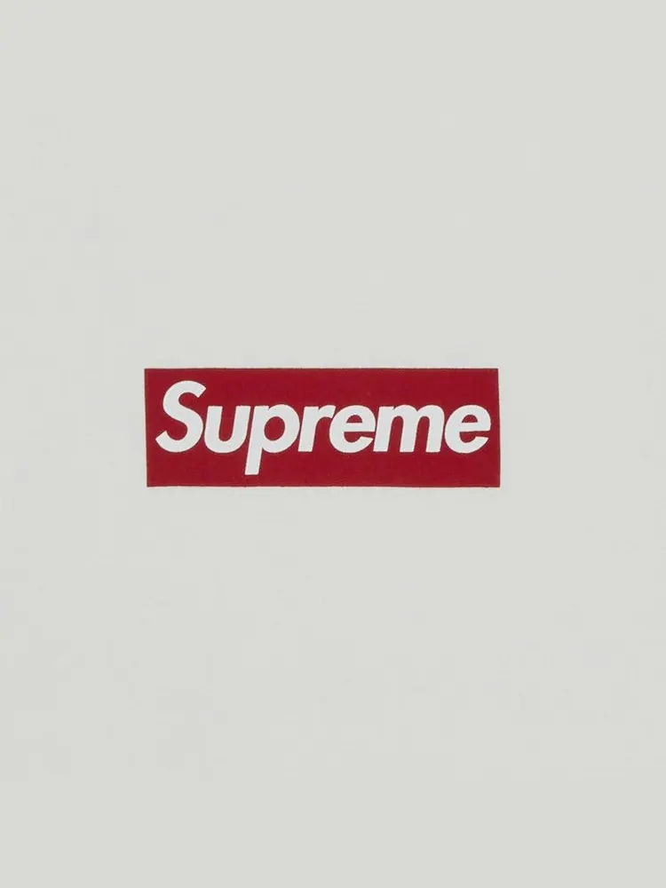 Свитер Supreme Washed Box Logo Crewneck — изображение 2 из 2, белый