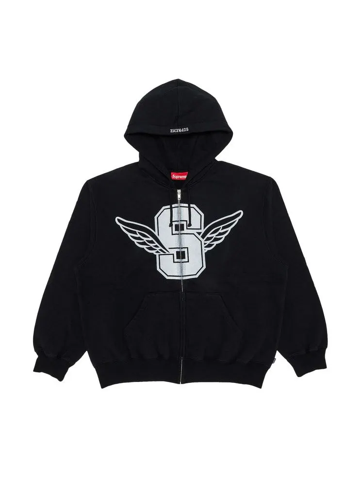 Толстовка Supreme Wings Zip Up Hooded Sweatshirt — изображение 1 из 2, черный