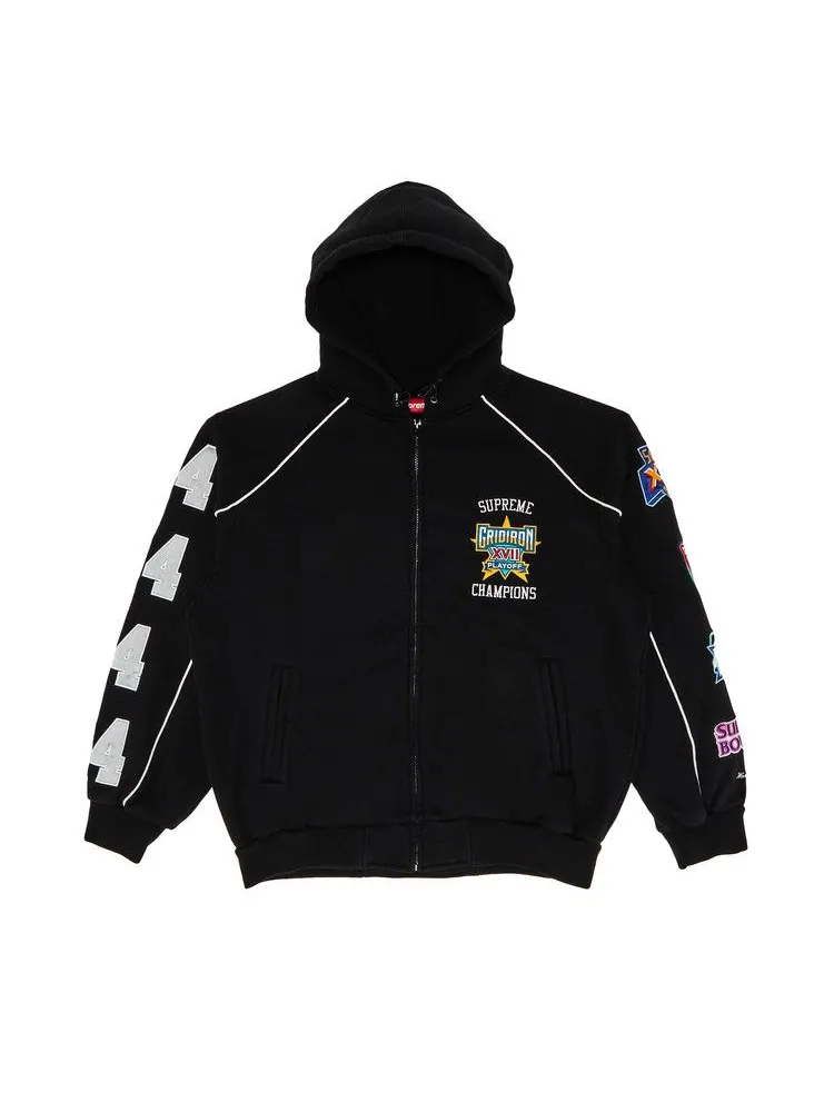 Толстовка Supreme Playoffs Zip Up Hooded Sweatshirt — изображение 1 из 3, черный