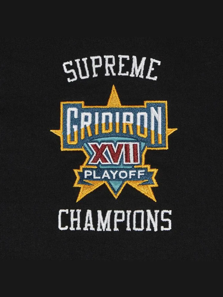 Толстовка Supreme Playoffs Zip Up Hooded Sweatshirt — изображение 3 из 3, черный