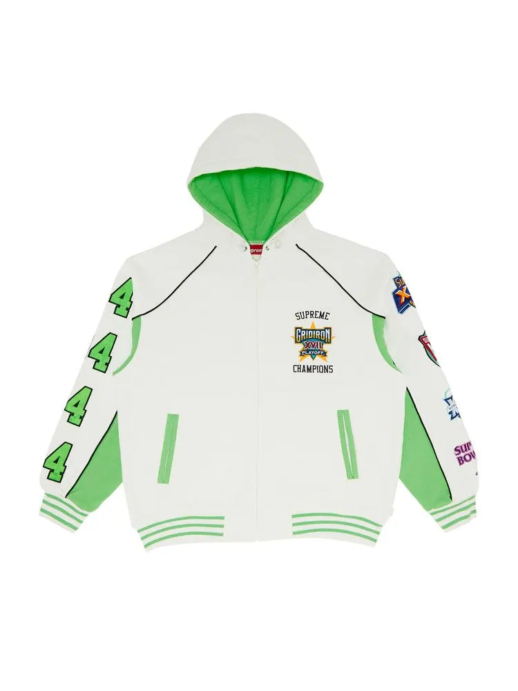 Толстовка Supreme Playoffs Zip Up Hooded Sweatshirt — изображение 1 из 3, белый