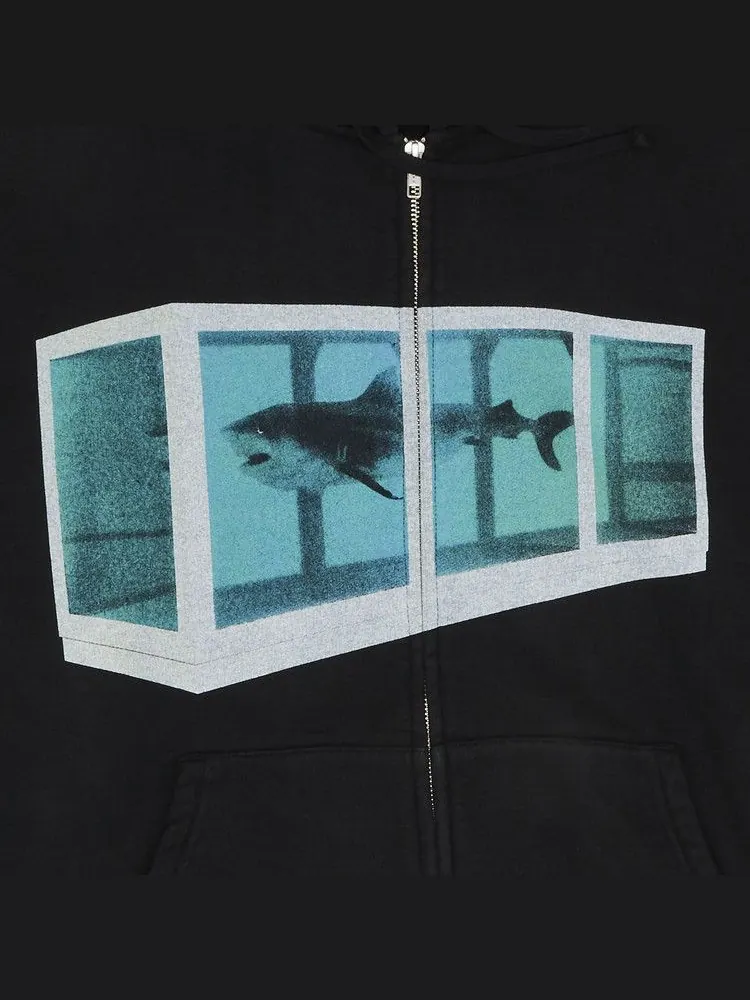 Толстовка Supreme x Damien Hirst Zip Up Hooded Sweatshirt — изображение 3 из 3, черный