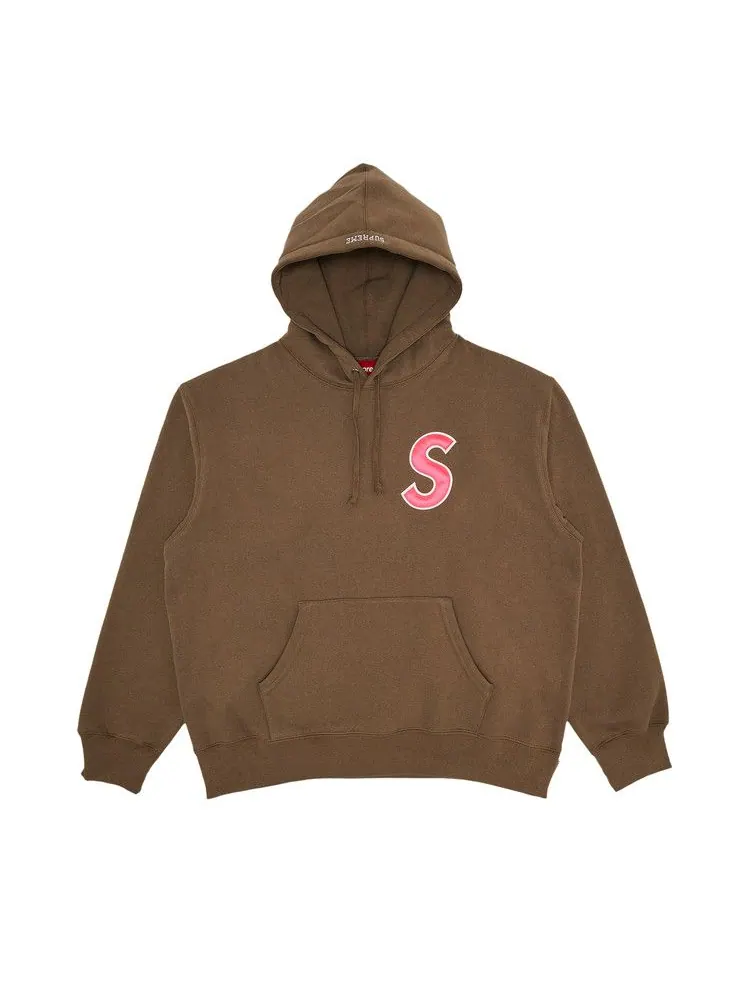 Толстовка Supreme S Logo Hooded Sweatshirt — изображение 1 из 2, коричневый