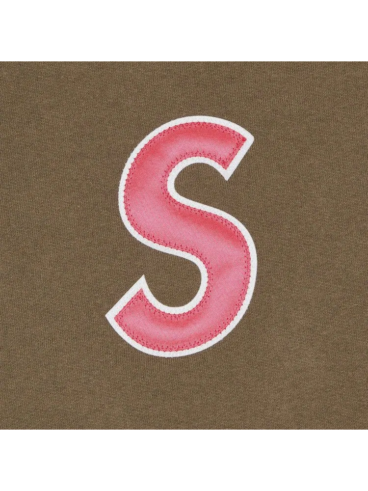 Толстовка Supreme S Logo Hooded Sweatshirt — изображение 2 из 2, коричневый