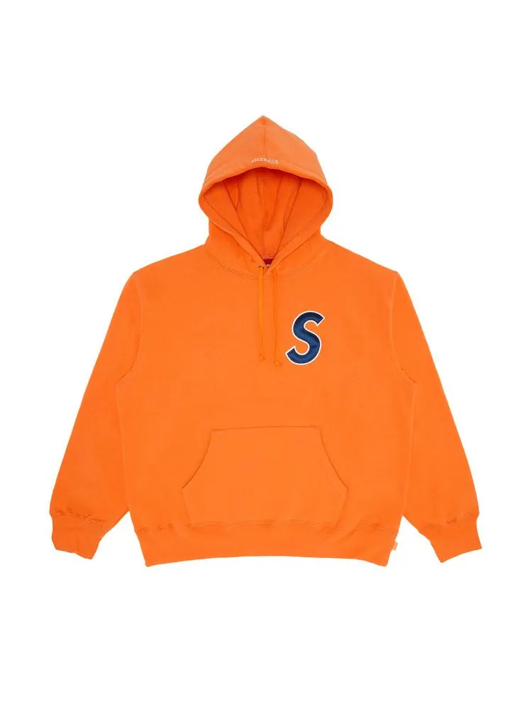 Толстовка Supreme S Logo Hooded Sweatshirt — изображение 1 из 2, светлый оранжевый