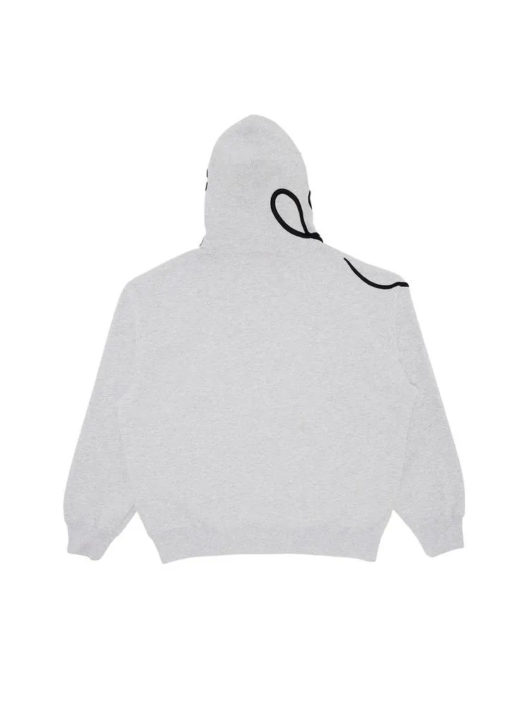 Толстовка Supreme Shoulder Script Hooded Sweatshirt — изображение 2 из 3, серый
