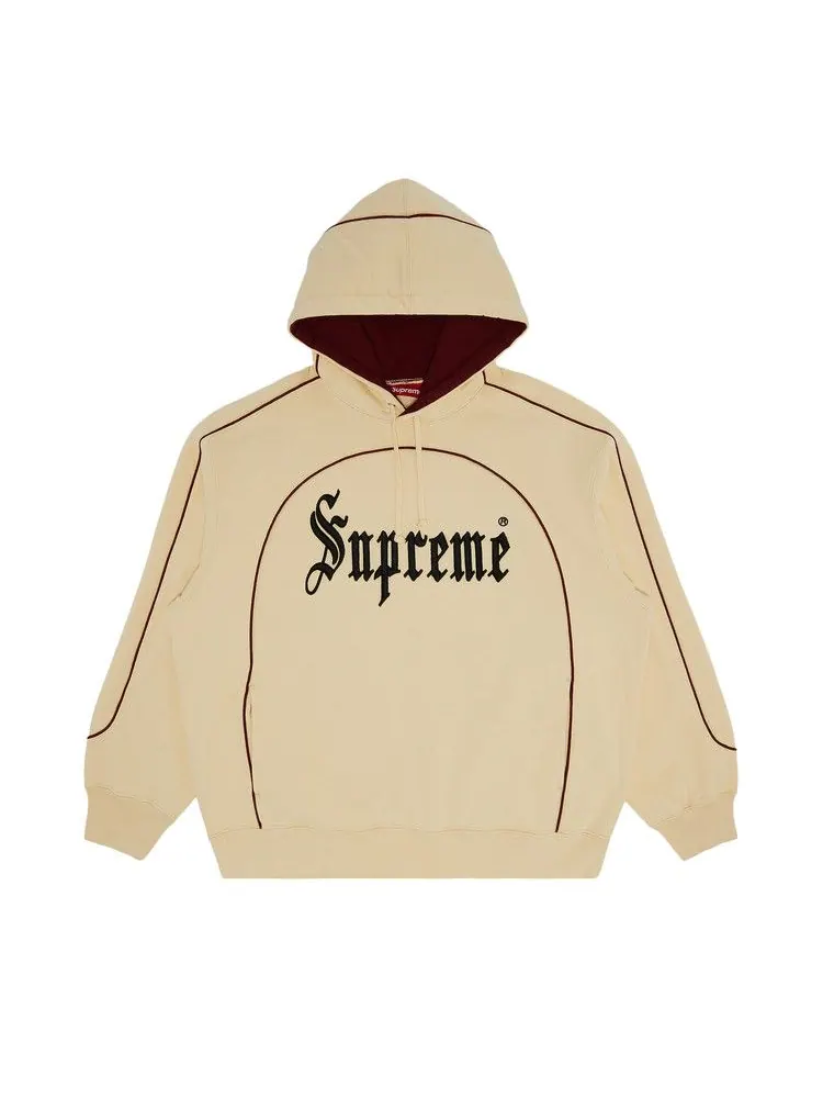 Толстовка Supreme Curve Piping Hooded Sweatshirt