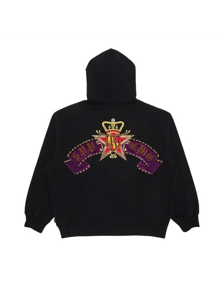 Толстовка Supreme Crest Zip Up Hooded Sweatshirt — изображение 2 из 3, черный