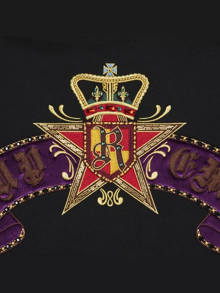 Толстовка Supreme Crest Zip Up Hooded Sweatshirt — изображение 3 из 3, черный