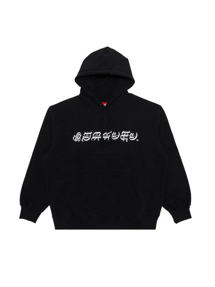 Толстовка Supreme Blackletter Hooded Sweatshirt — изображение 1 из 2, черный