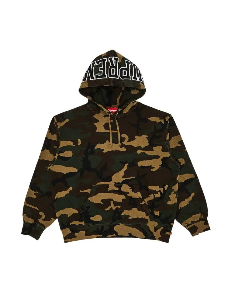 Толстовка Supreme Team 94 Hooded Sweatshirt, Woodland Camo — изображение 1 из 3, зеленый