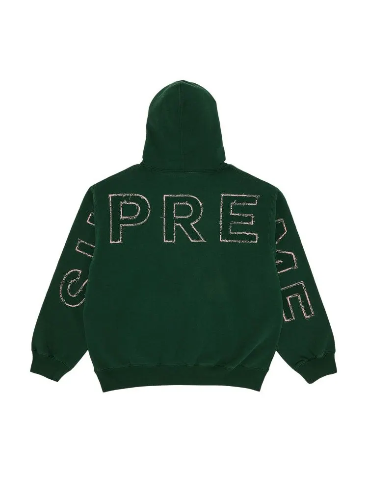 Толстовка Supreme Frayed Hooded Sweatshirt