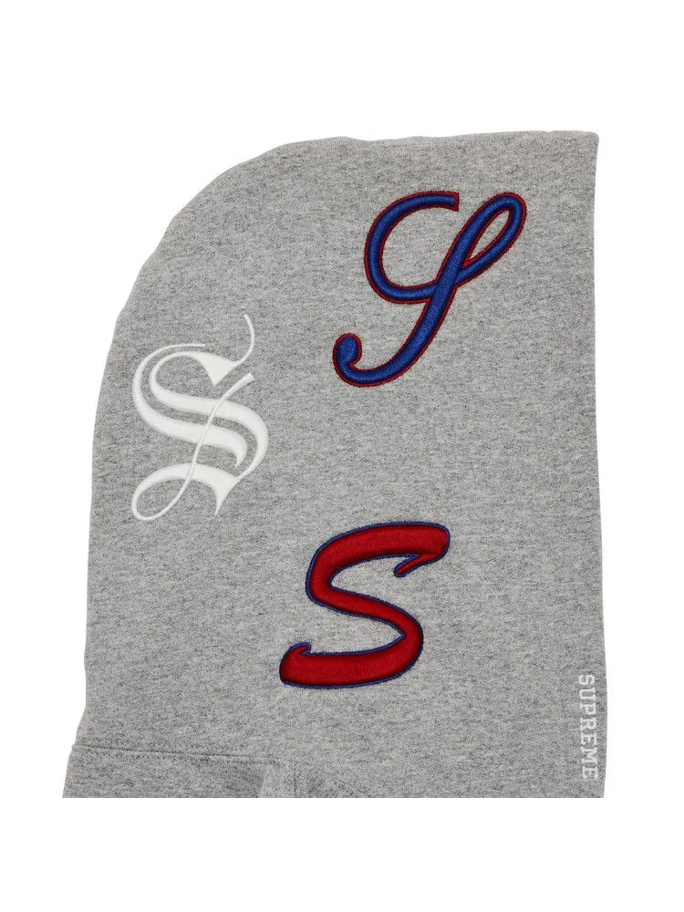 Толстовка Supreme Multi S Logo Hooded Sweatshirt — изображение 2 из 3, серый