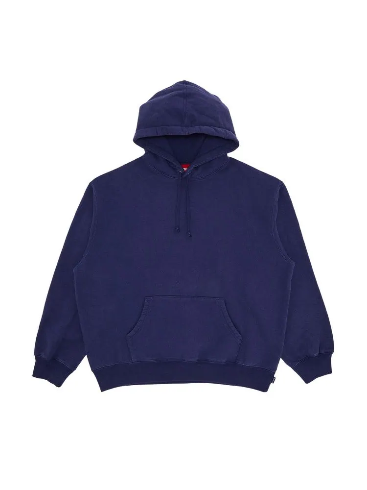 Толстовка Supreme Frayed Hooded Sweatshirt — изображение 2 из 3, темно-синий