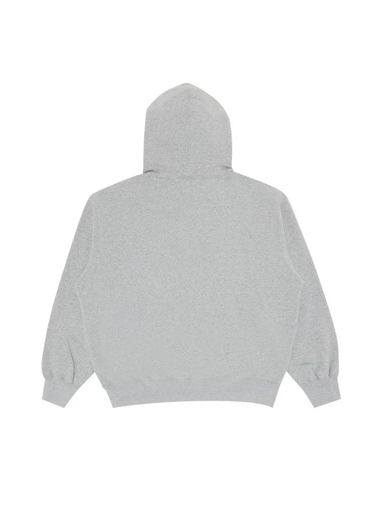 Толстовка Supreme Contrast Cutout Hooded Sweatshirt — изображение 2 из 3, серый