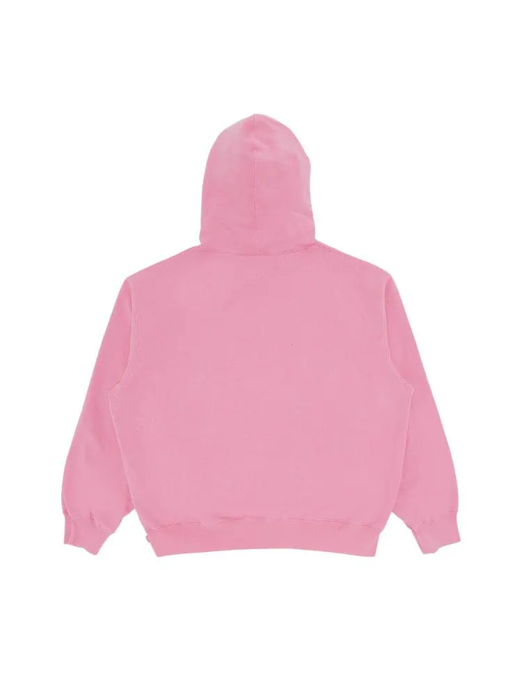 Толстовка Supreme Contrast Cutout Hooded Sweatshirt — изображение 2 из 3, розовый
