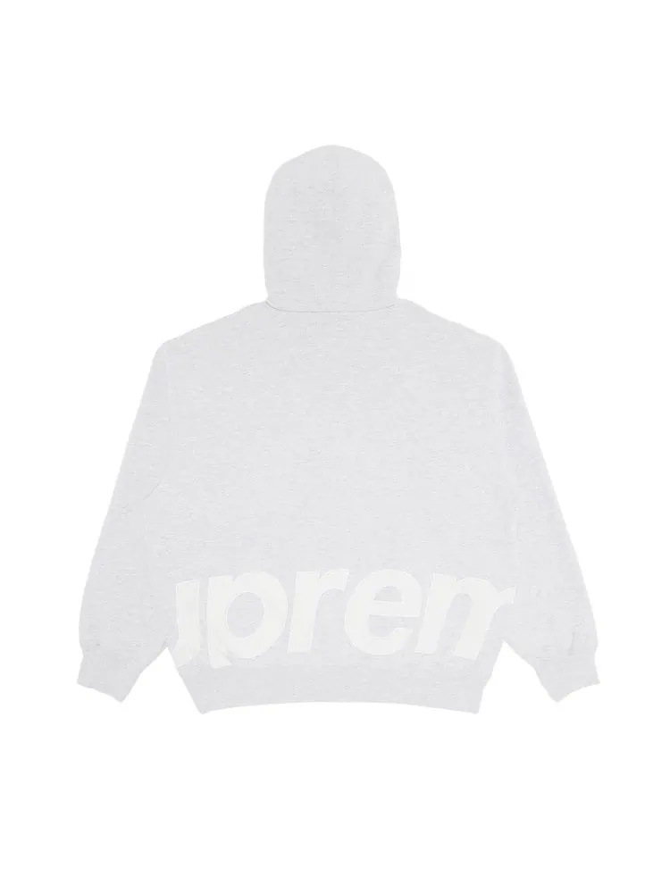 Толстовка Supreme Big Logo Zip Up Hooded Sweatshirt — изображение 2 из 3, серый
