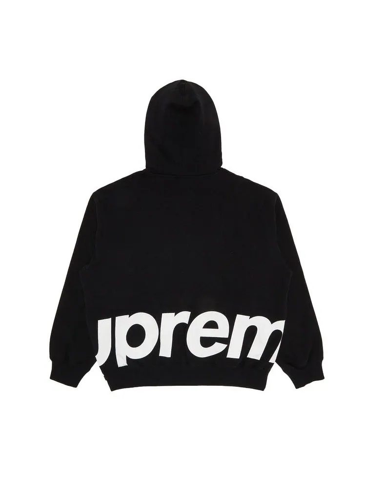 Толстовка Supreme Big Logo Zip Up Hooded Sweatshirt — изображение 2 из 3, черный