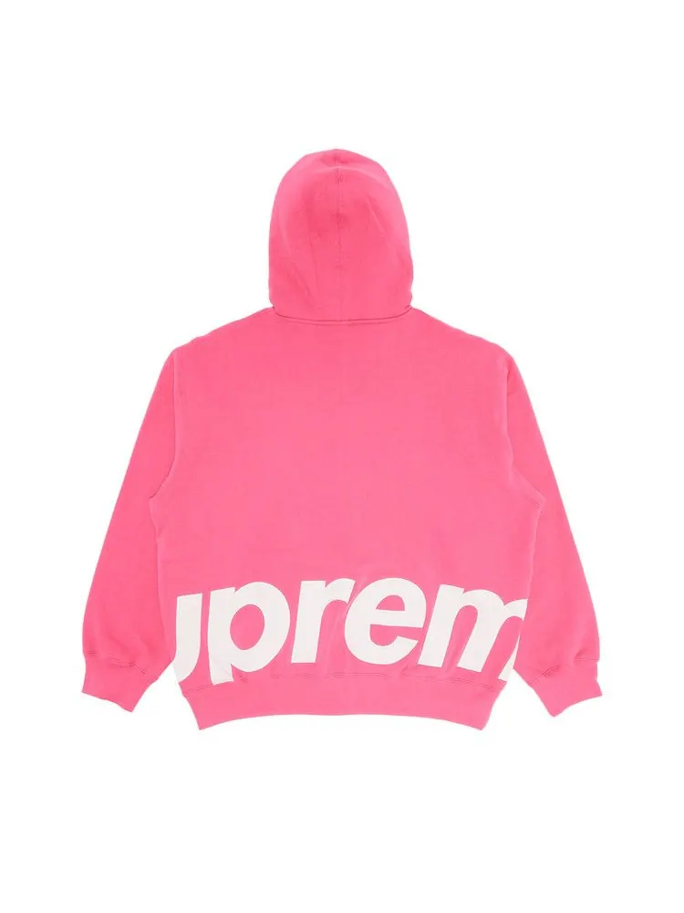 Толстовка Supreme Big Logo Zip Up Hooded Sweatshirt — изображение 2 из 3, маджента