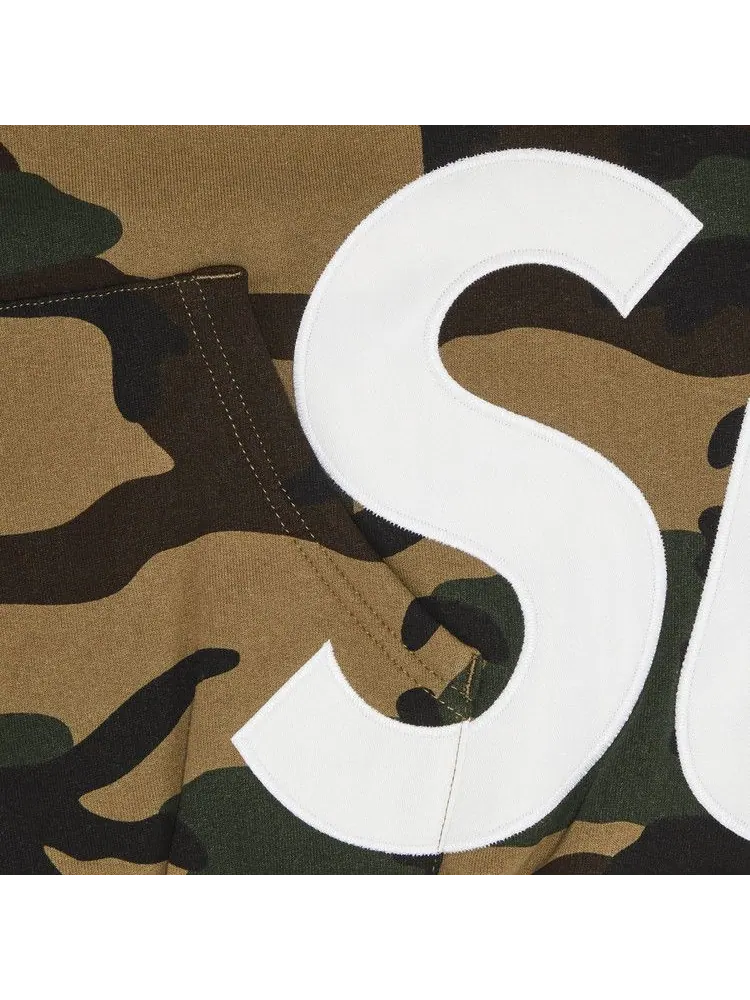 Толстовка Supreme Big Logo Zip Up Hooded Sweatshirt, Woodland Camo — изображение 3 из 3, мульти