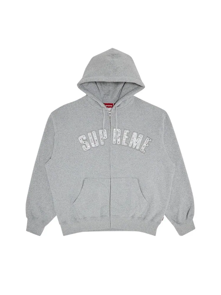 Толстовка Supreme x B.B. Simon Zip Up Hooded Sweatshirt — изображение 1 из 3, серый