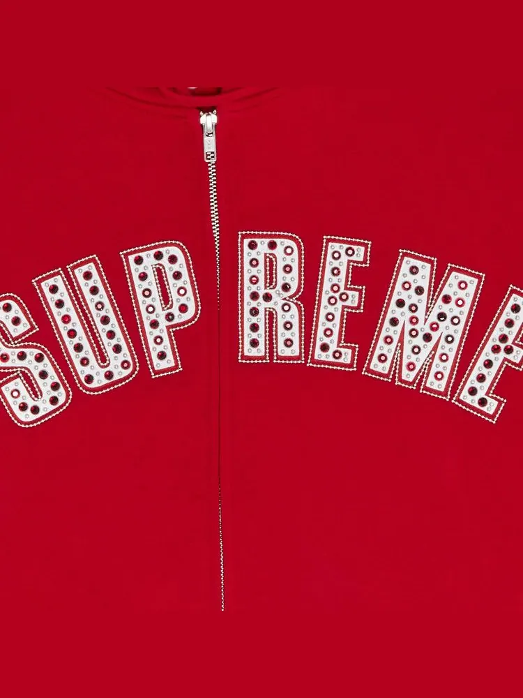 Толстовка Supreme x B.B. Simon Zip Up Hooded Sweatshirt — изображение 3 из 3, красный