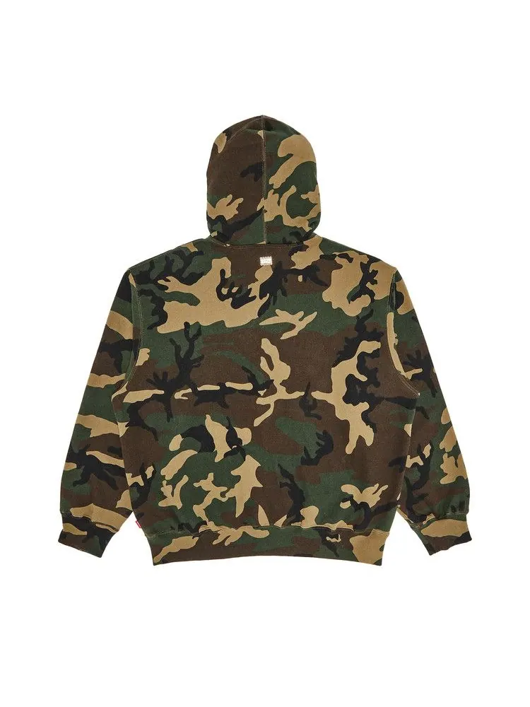 Толстовка Supreme x B.B. Simon Zip Up Hooded Sweatshirt, Woodland Camo — изображение 2 из 3, мульти