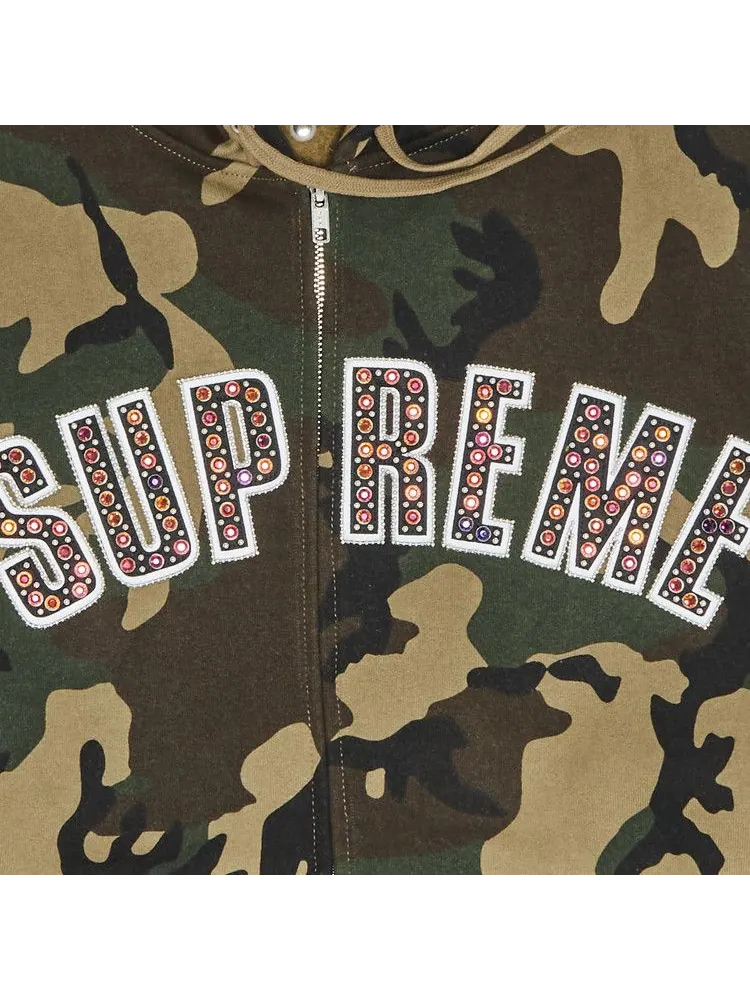 Толстовка Supreme x B.B. Simon Zip Up Hooded Sweatshirt, Woodland Camo — изображение 3 из 3, мульти