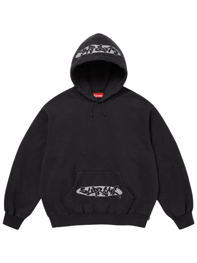 Толстовка Supreme New World Order с капюшоном — изображение 1 из 2, черный
