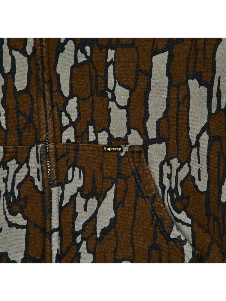 Толстовка Supreme Work Zip Up Hooded Sweatshirt, Mossy Oak Trebark Camo — изображение 2 из 2, зеленый
