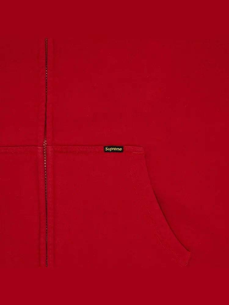 Худи Supreme Work Zip Up Hooded Sweatshirt 'Red' — изображение 2 из 2, красный