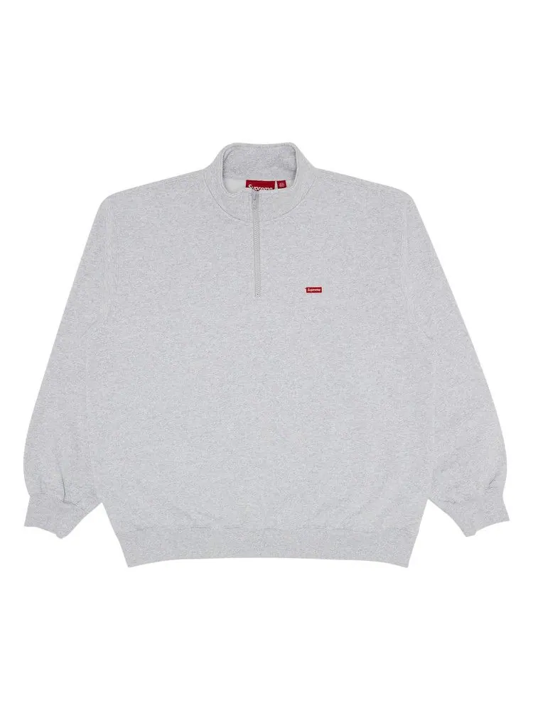 Пуловер Supreme Small Box Half Zip Pullover — изображение 1 из 3, серый