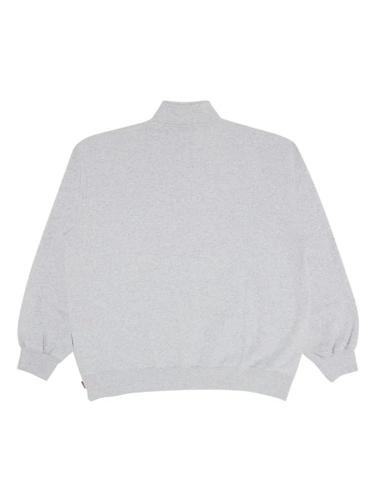Пуловер Supreme Small Box Half Zip Pullover — изображение 2 из 3, серый