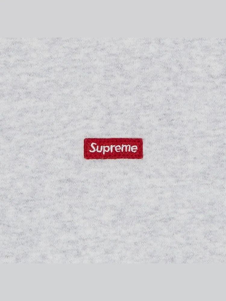 Пуловер Supreme Small Box Half Zip Pullover — изображение 3 из 3, серый