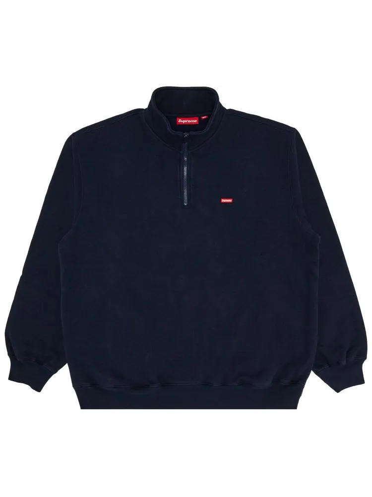Пуловер Supreme Small Box Half Zip — изображение 1 из 3, синий