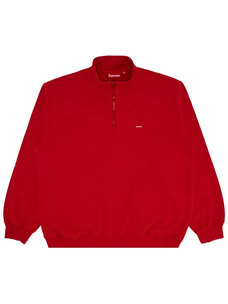 Пуловер Supreme Small Box Half Zip — изображение 1 из 3, красный
