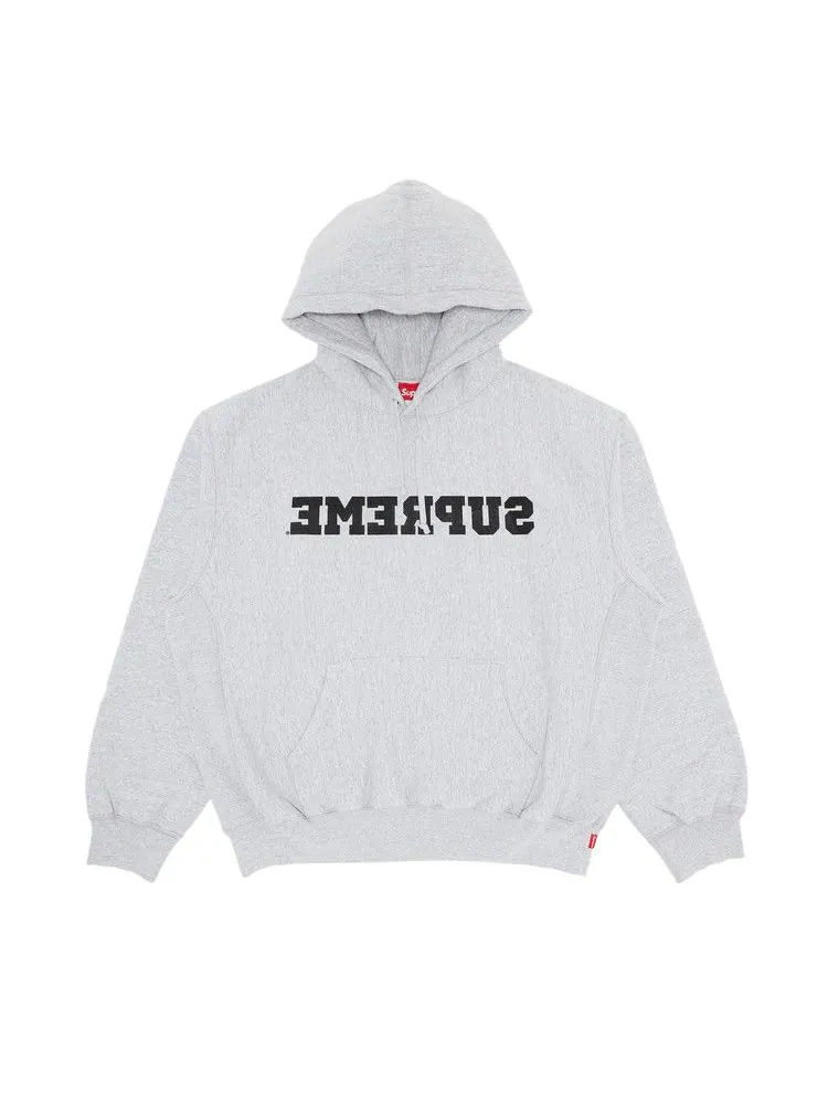 Толстовка Supreme Reverse Hooded Sweatshirt — изображение 1 из 2, серый