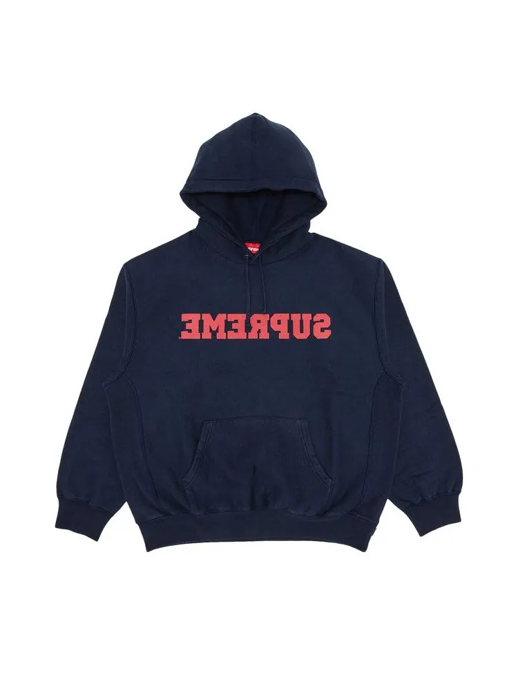 Толстовка Supreme Reverse Hooded Sweatshirt — изображение 1 из 2, темно-синий