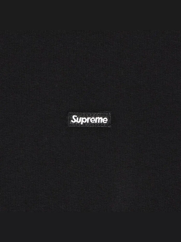 Толстовка Supreme Small Box Zip Up Hooded Sweatshirt — изображение 2 из 2, черный