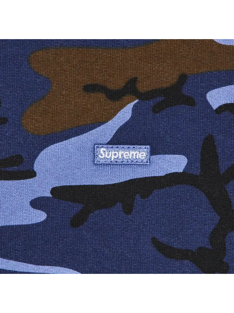 Толстовка Supreme Small Box Zip Up Hooded Sweatshirt — изображение 2 из 2, синий