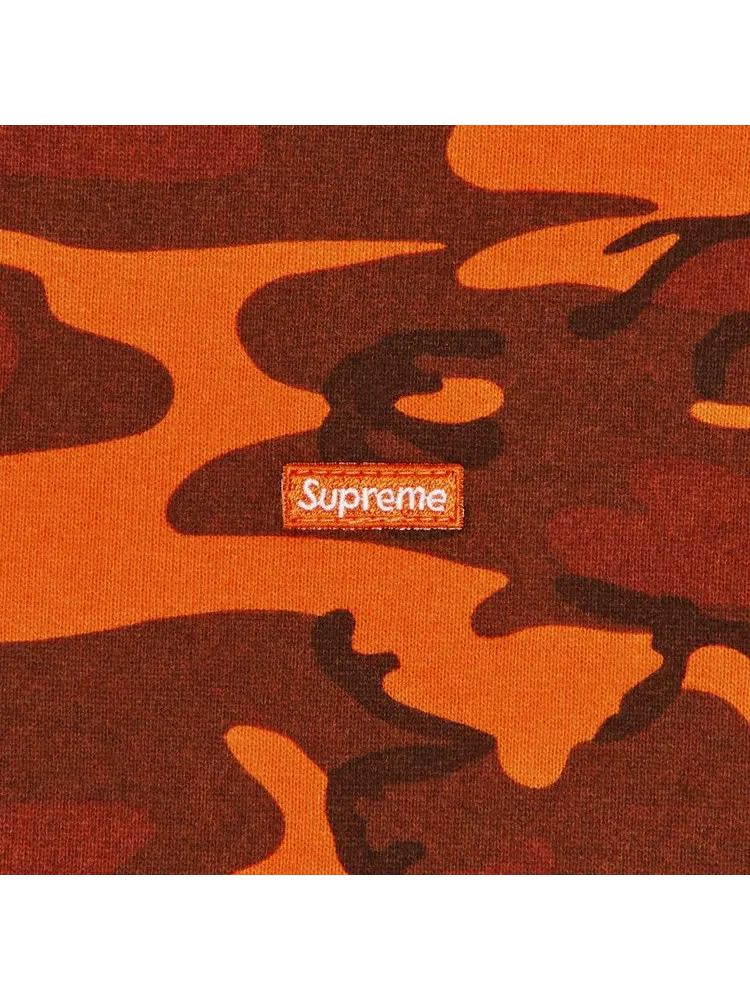 Толстовка Supreme Small Box Zip Up Hooded Sweatshirt — изображение 2 из 2, яркий оранжевый