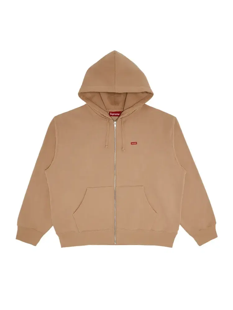 Толстовка на молнии с капюшоном Supreme Small Box — изображение 1 из 2, бежевый