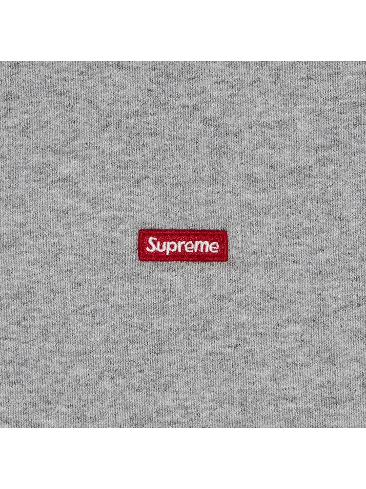 Толстовка Supreme Small Box Zip Up Hooded Sweatshirt — изображение 2 из 2, серый