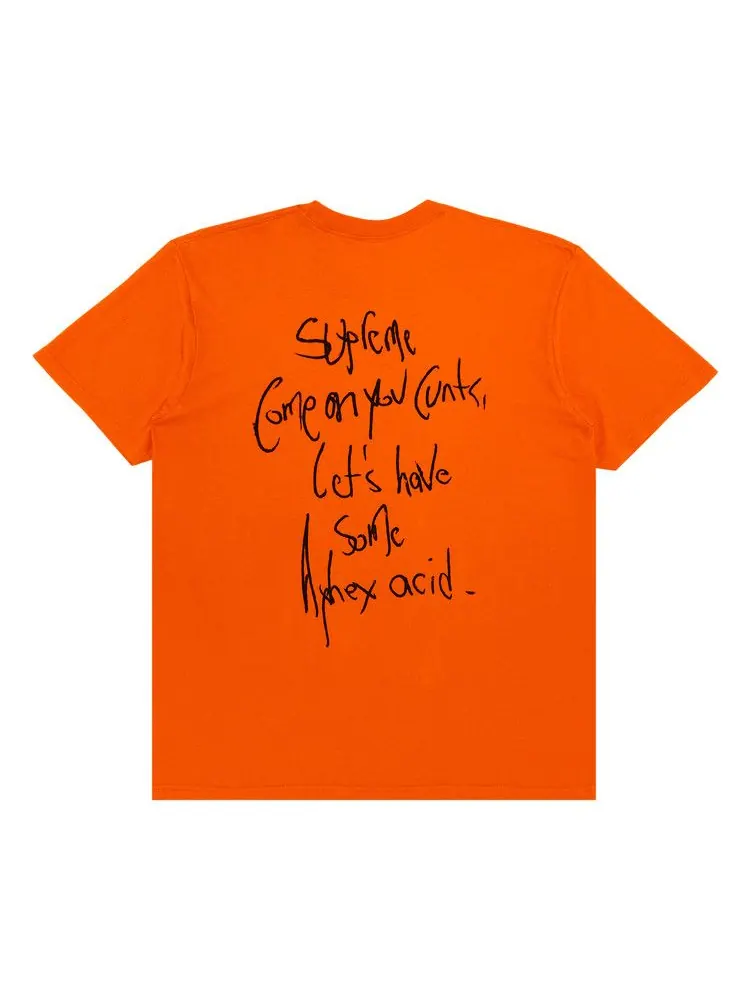 Футболка Supreme x Aphex Twin Windowlicker Tee — изображение 2 из 3, оранжевый