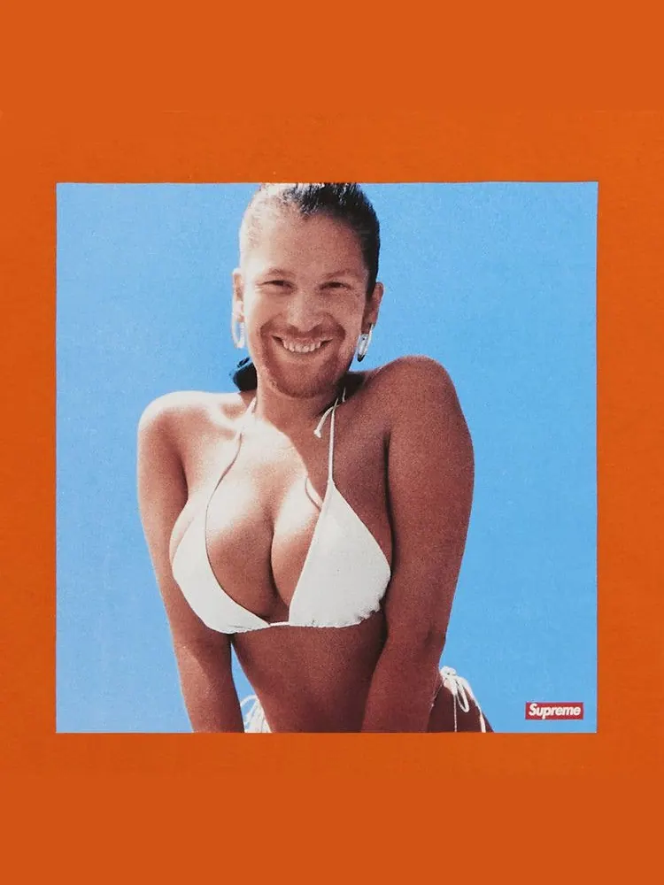 Футболка Supreme x Aphex Twin Windowlicker Tee — изображение 3 из 3, оранжевый